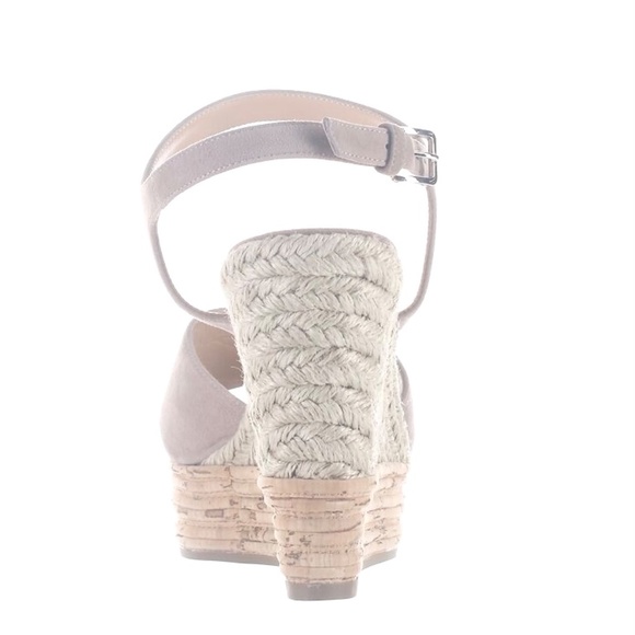 SERGIO ROSSI Mayan Sand Royal suede wedge sandals leather platform espadrille 40 - Picture 7 of 16